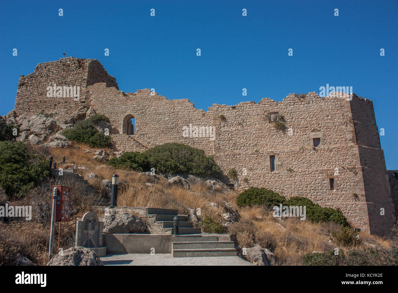 Castle in greece Stock Photo - Alamy