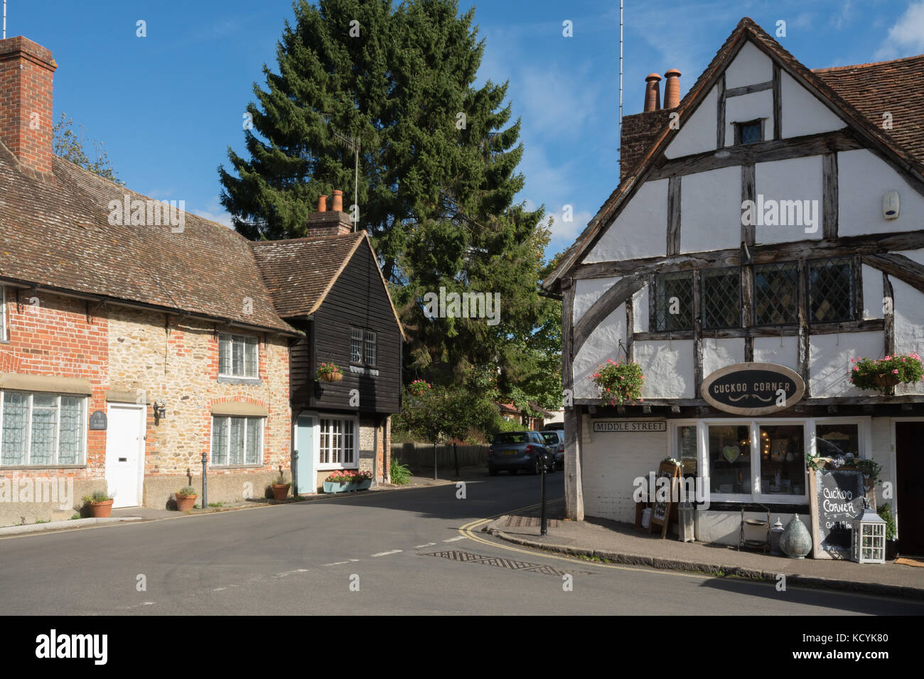 The pretty village of Shere in Surrey, UK Stock Photo Alamy