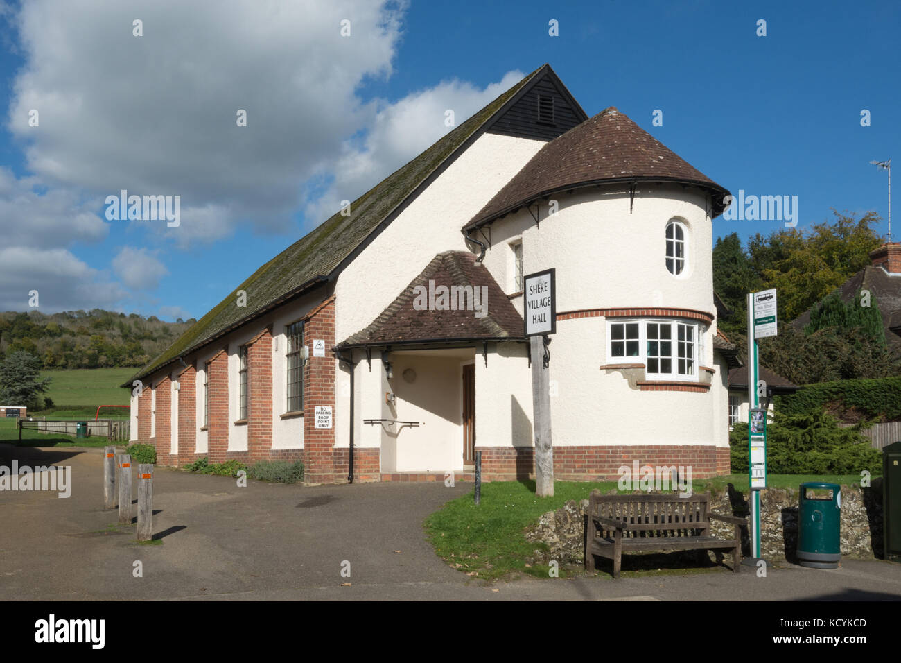 The village hall in pretty village of Shere in Surrey, UK Stock Photo Alamy