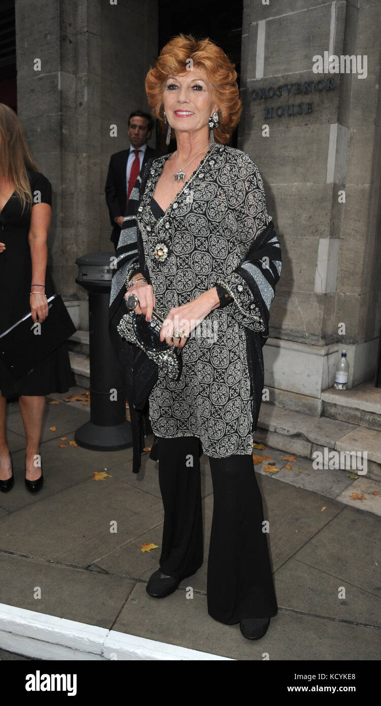 Celebrities arrive at The Daily Mirror and RSPCA Animal Hero Award, at the Grovesnr House Hotel  Featuring: Rula lenska Where: London, United Kingdom When: 07 Sep 2017 Credit: WENN.com Stock Photo