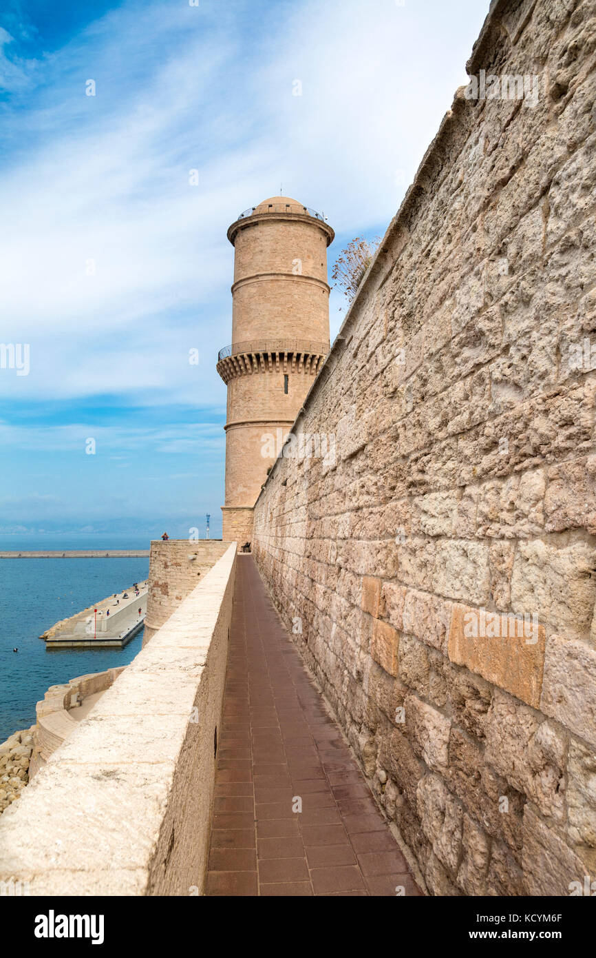 Fort Saint-Jean in Marseilles, France Stock Photo