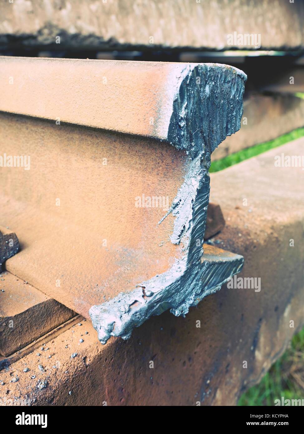 Unused Rusted Rails Stolen Rail High Resolution Stock Photography and Images - Alamy