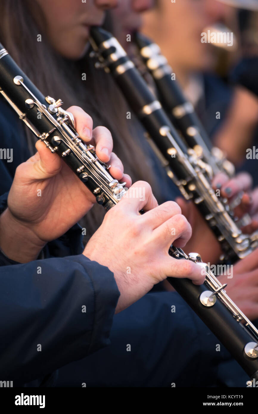 of a town band during a performance Stock Photo Alamy