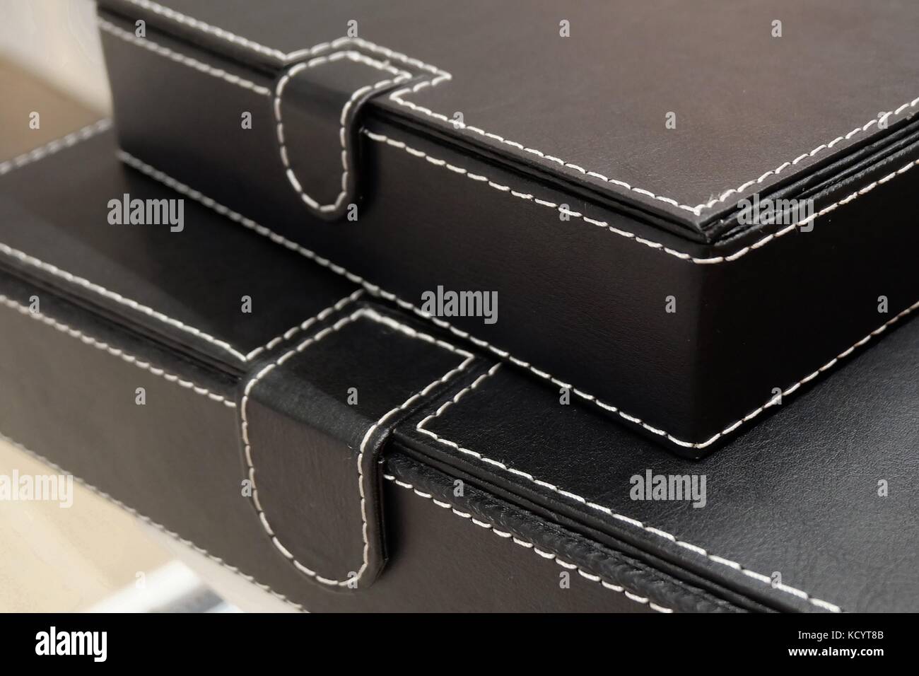 Stack of Office Organize Boxes or Archive Boxes Used for Storing Paper