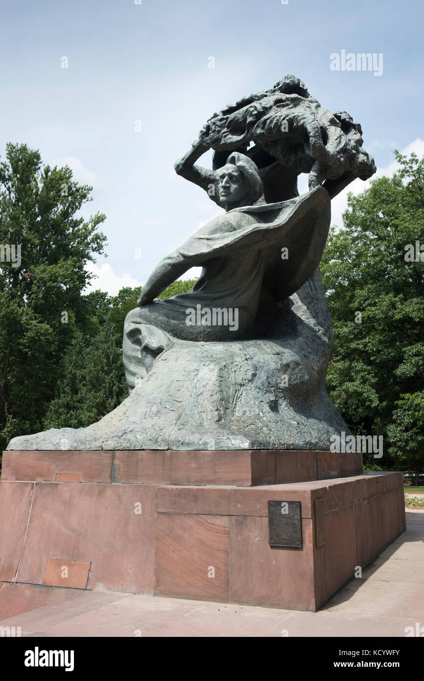 The Frederic Chopin Monument or: Pomnik Fryderyka Chopina, Lazienki Park,  Warsaw, Poland Stock Photo - Alamy