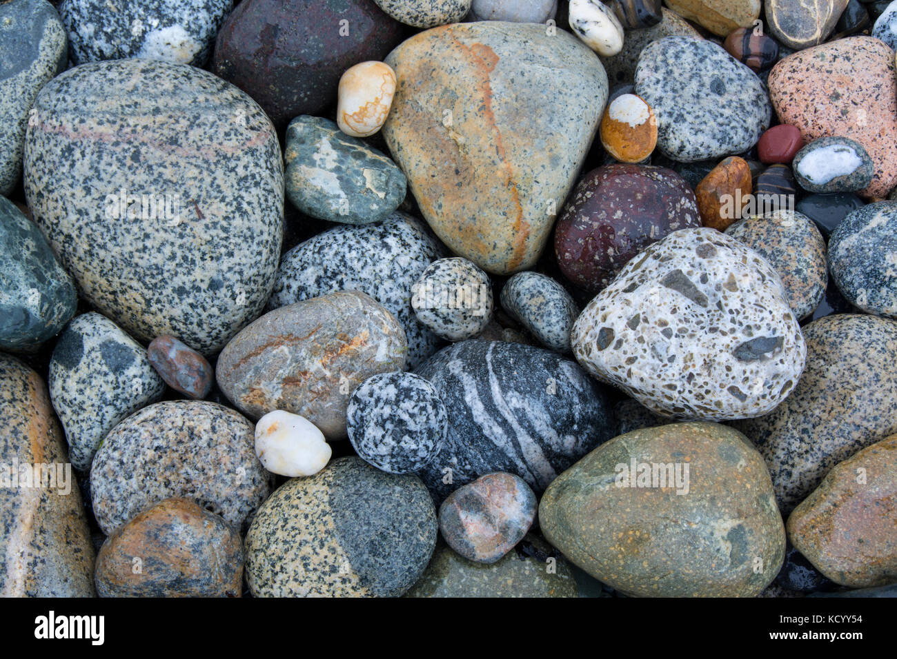 Beach rocks, East Beach, Tlell, Haida Gwaii, formerly known as Queen ...