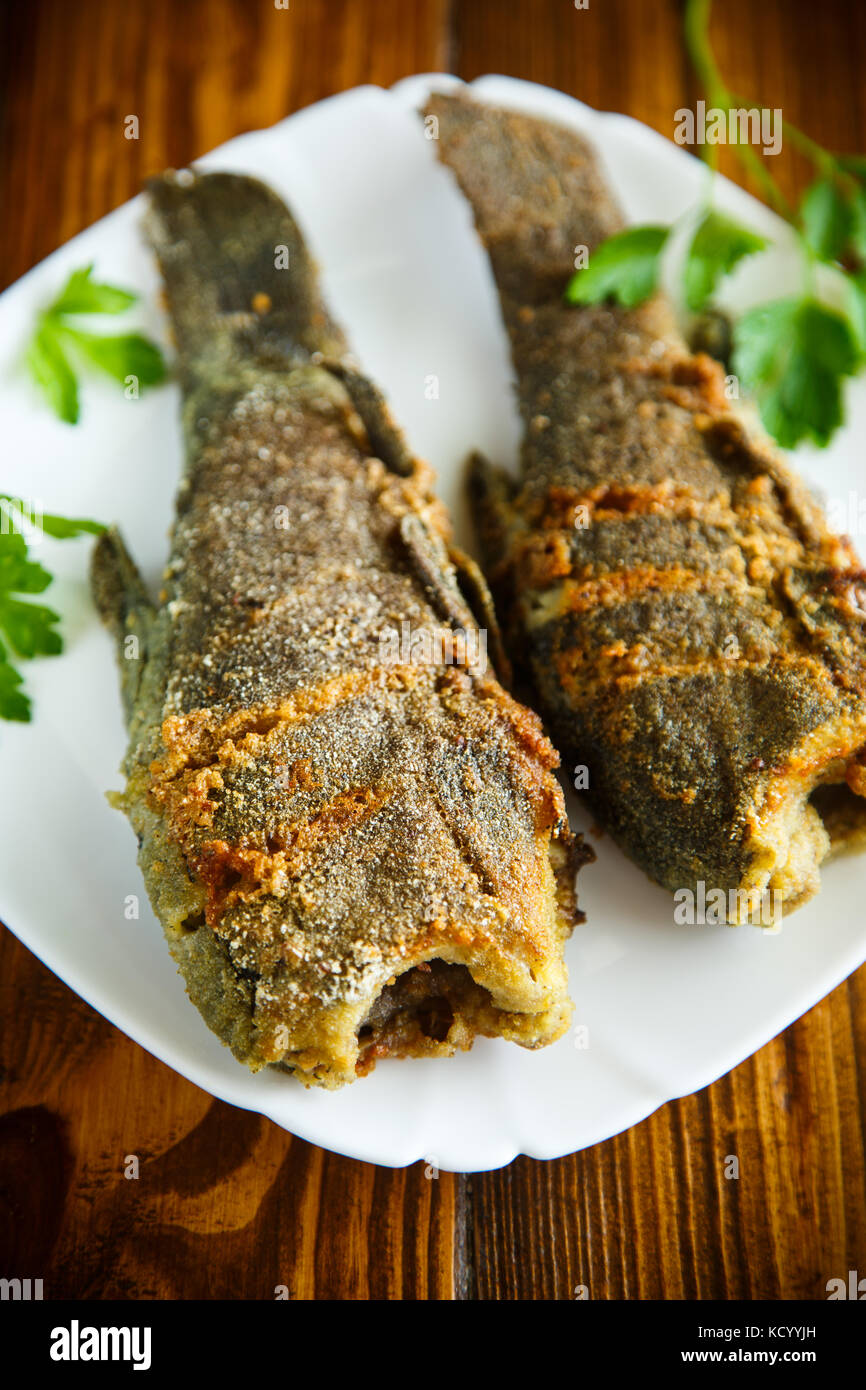 fried fish in breading Stock Photo Alamy