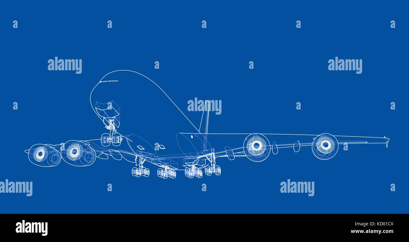 Passenger aircraft. Vector Stock Vector Image & Art - Alamy
