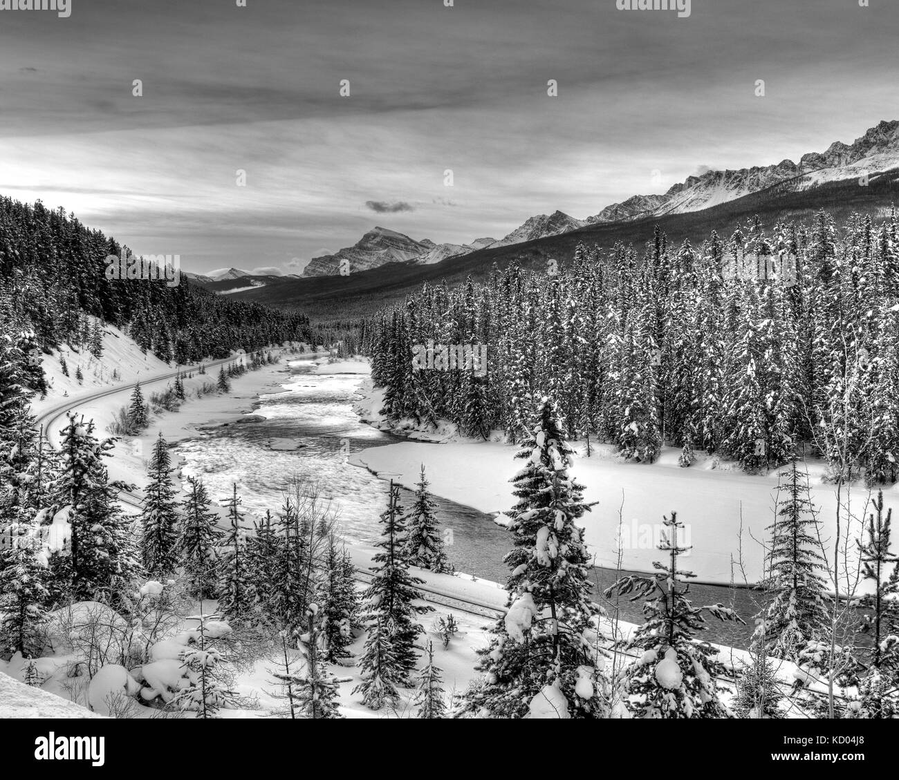Highway 1A Banff National Park, Alberta Stock Photo Alamy