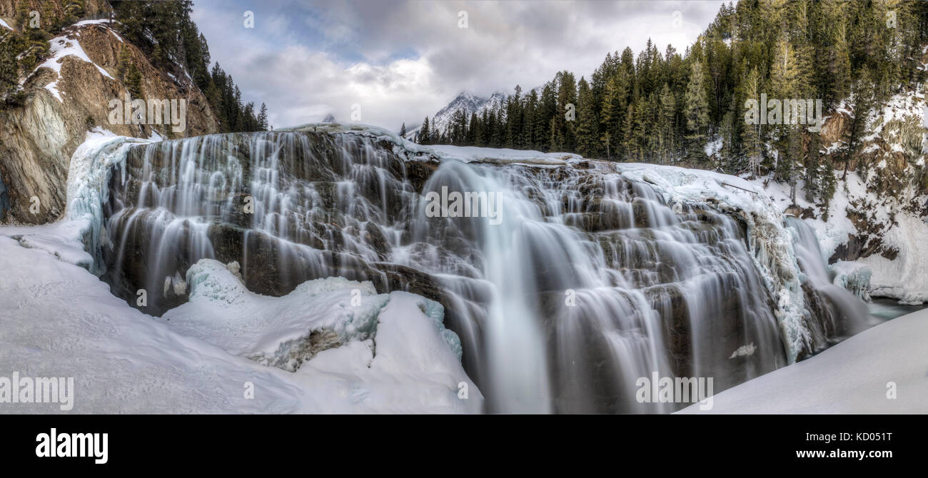 Wapta Falls Yoho National Park, British Columbia Stock Photo