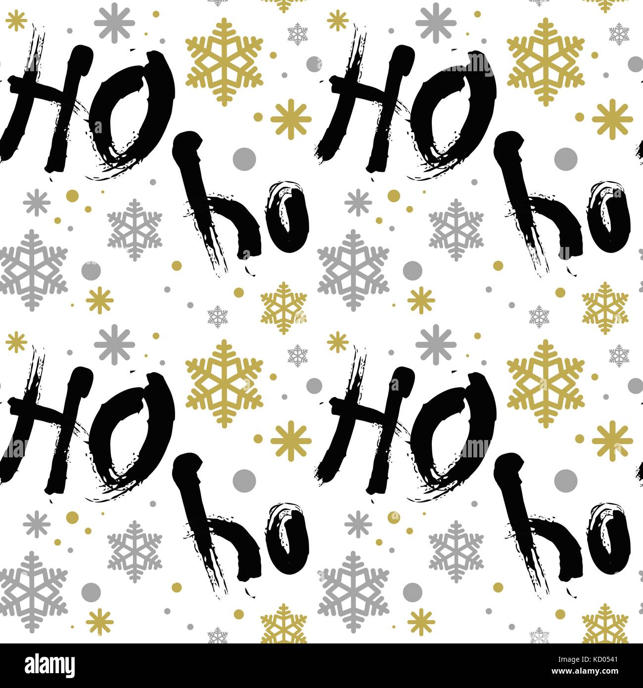 Snowflakes Seamless Pattern Winter Ornament Background Concept Stock ...