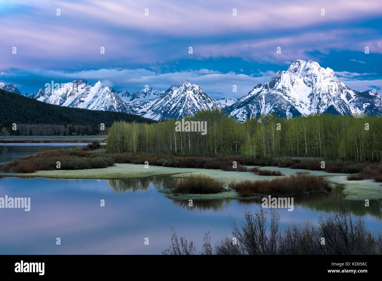 Oxbow Bend, Grand Tetons National Park, Wyoming, USA Stock Photo