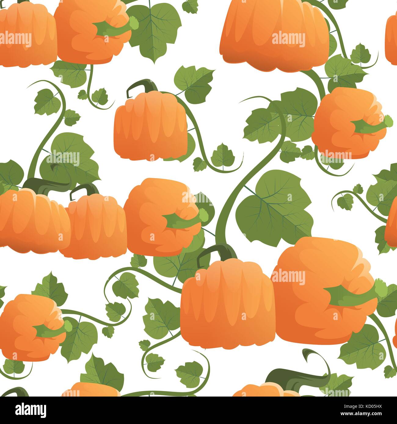 Pumpkin Seamless Pattern Background Autumn Harvest Concept Season Fall ...