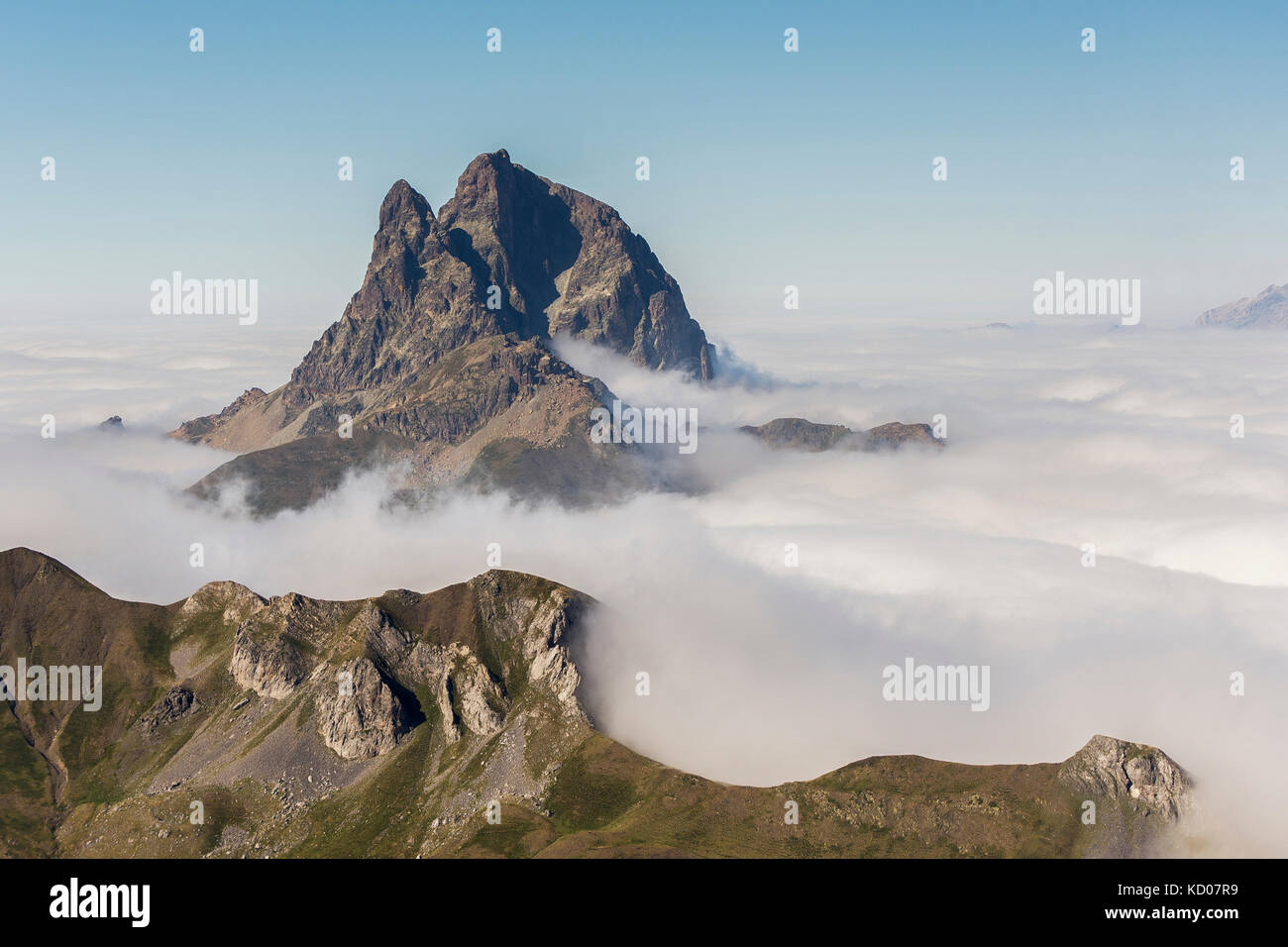 View of Midi d'Ossau, France Stock Photo