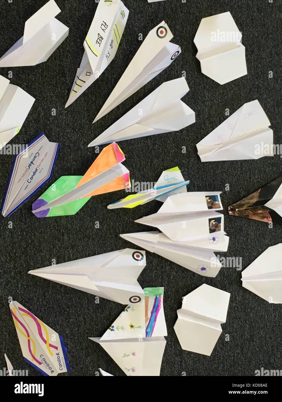 Paper plane throwing competition hires stock photography and images