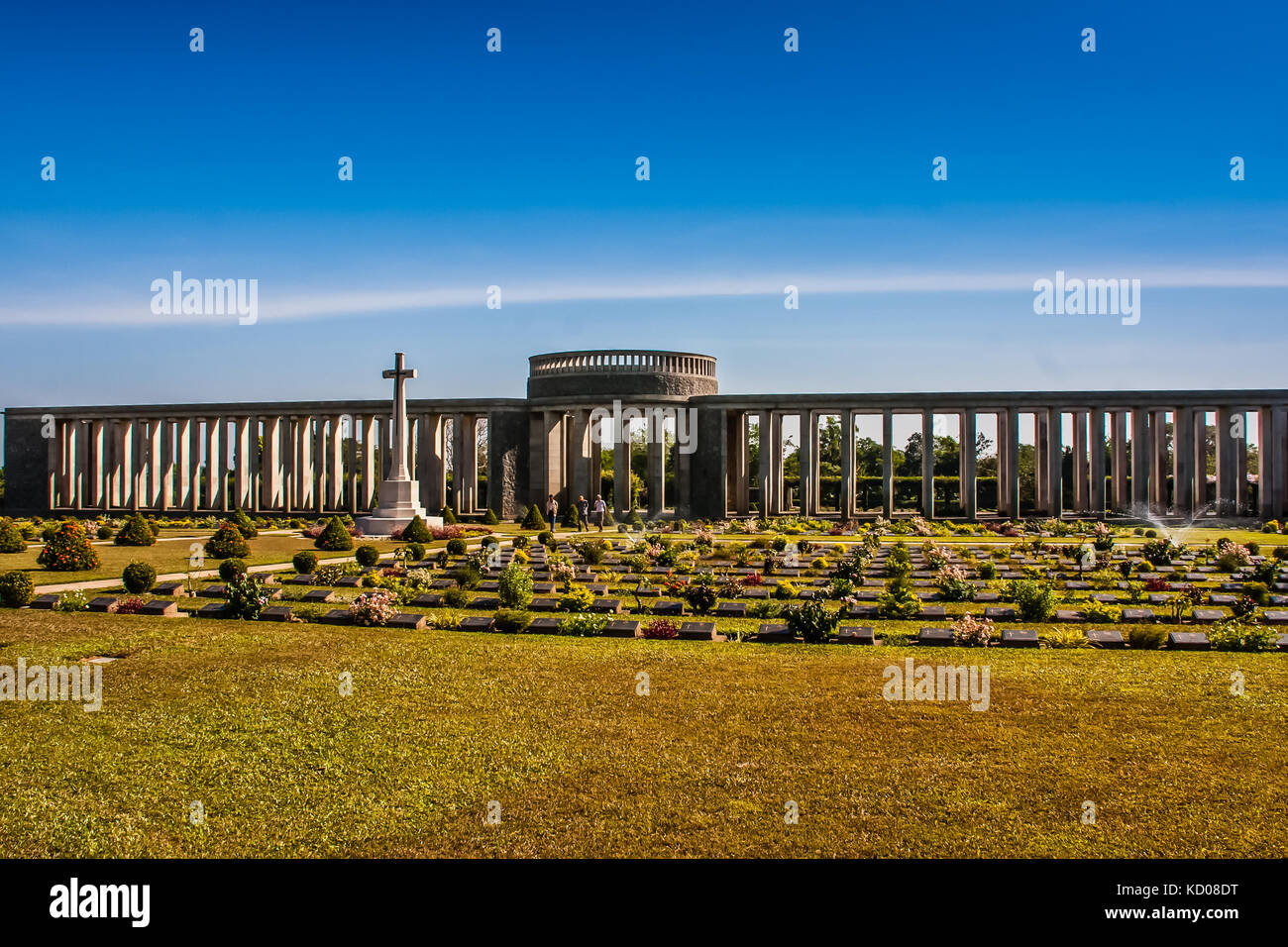Htauk Kyant War Memorial Cemetery, Yangon, Myanmar Stock Photo