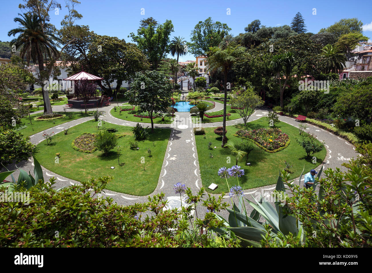 City Park, Jardim Publico or Jardim Duque de Terceira, Angra do Heroismo, UNESCO World Heritage Site, Terceira Island, Azores Stock Photo