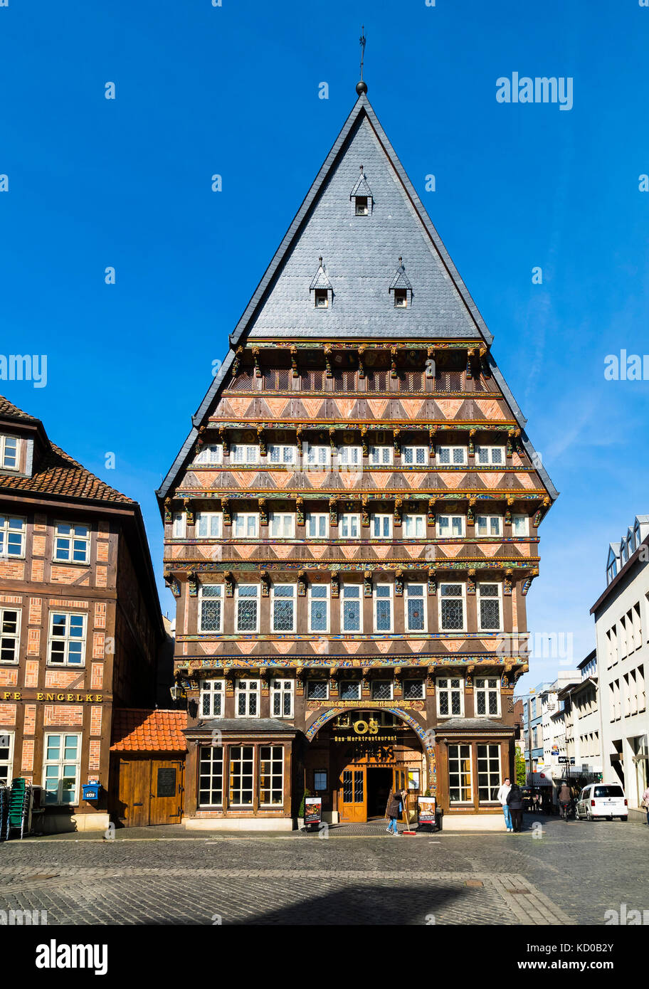 Butchers' Guild Hall, market place with halftimbered houses