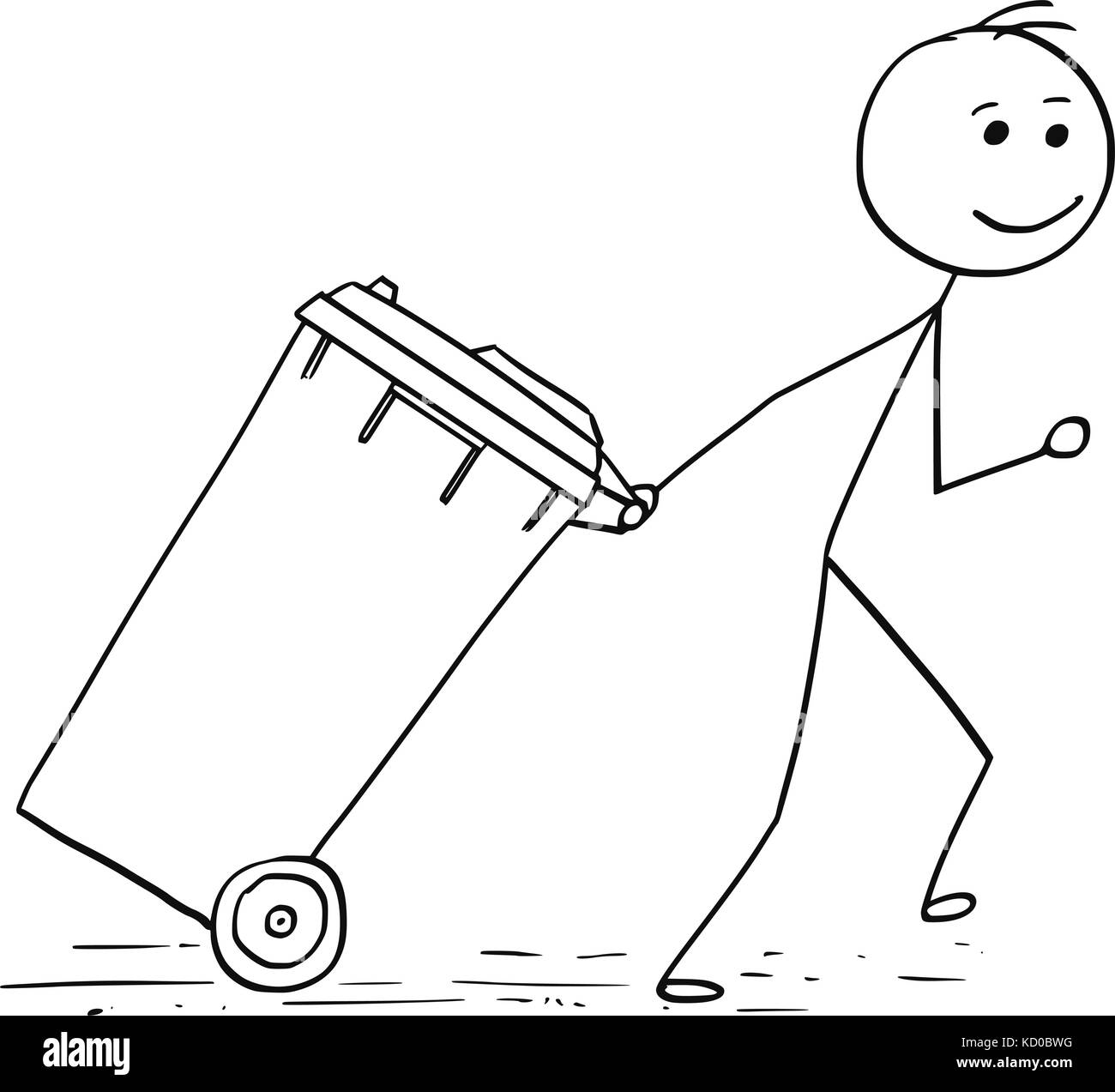 Cartoon stick man illustration of man pulling wheelie bin Stock Vector Image & Art - Alamy Cartoon stick man illustration of man pulling wheelie bin Stock Vector Image & Art - Alamy
