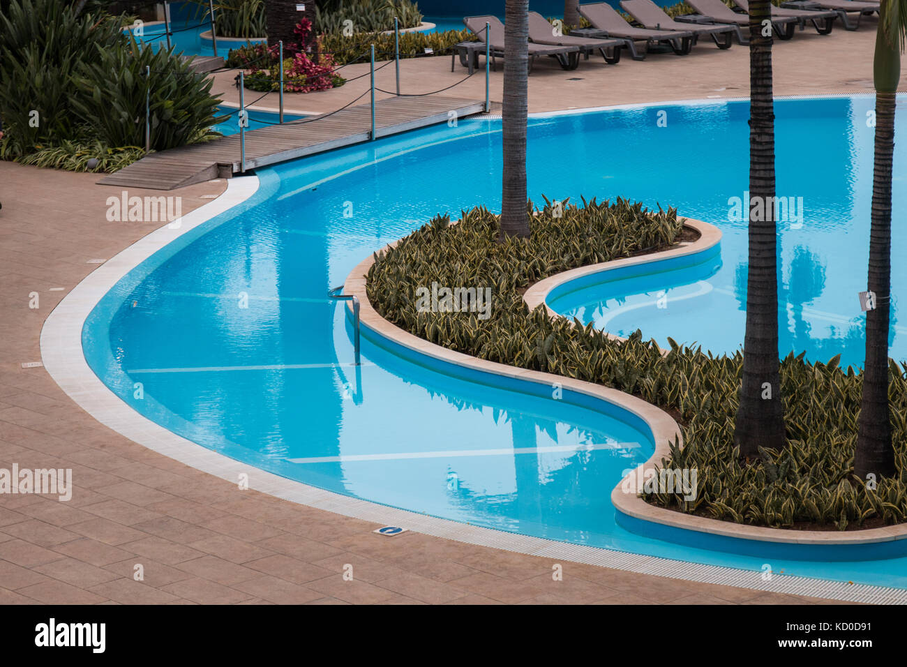 View of a beautiful swimming pool on hotel Stock Photo - Alamy