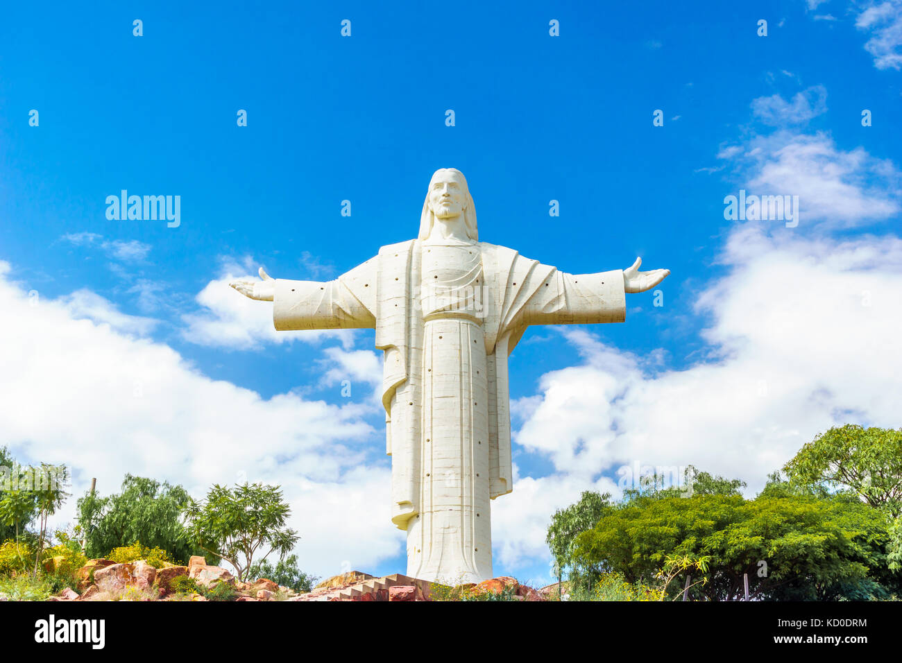 View on world largest Jesus Christ statue in Cochabamba Stock Photo Alamy