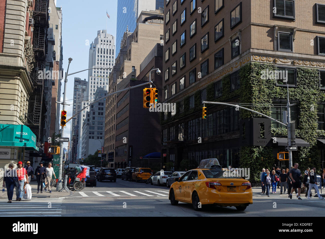 NEW YORK CITY, USA, September 10, 2017 Streets of Manhattan