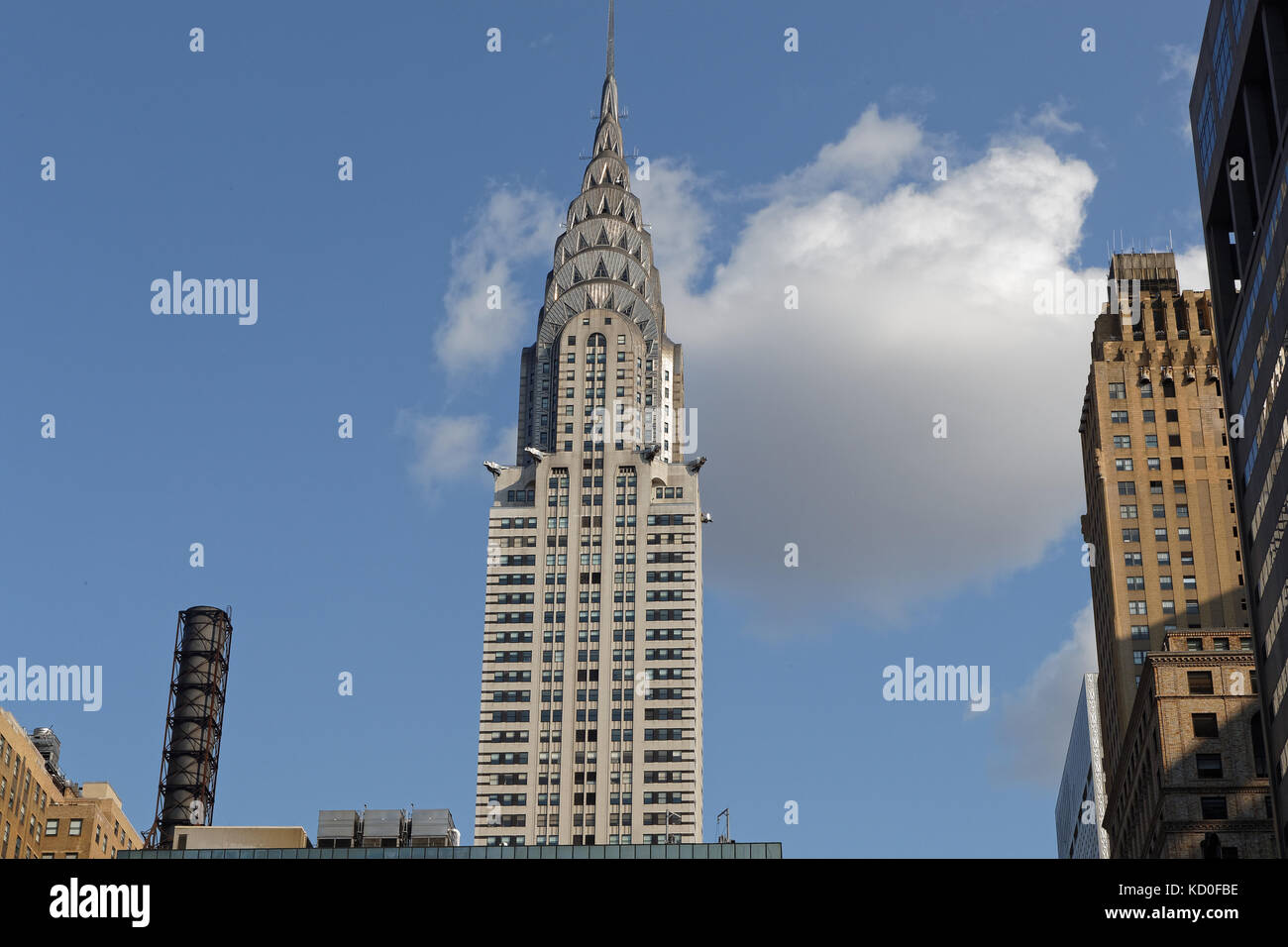 NEW YORK CITY, USA, September 10, 2017 : The Chrysler Building is an Art Deco-style skyscraper on the East Side of Midtown Manhatt. The structure was  Stock Photo