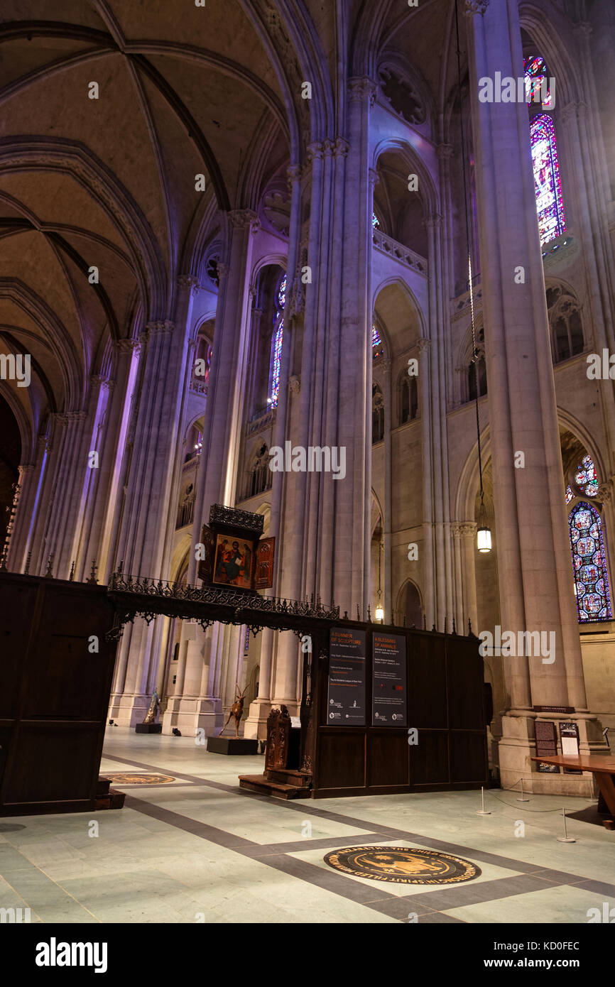 NEW YORK CITY, USA, September 13, 2017 Cathedral of St John the