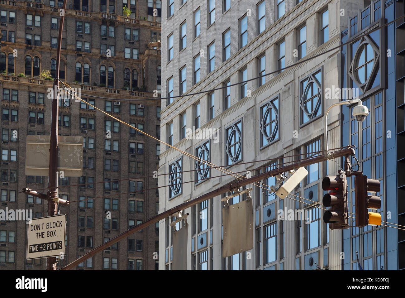 NEW YORK CITY, USA, September 10, 2017 Traffic lights in Manhattan