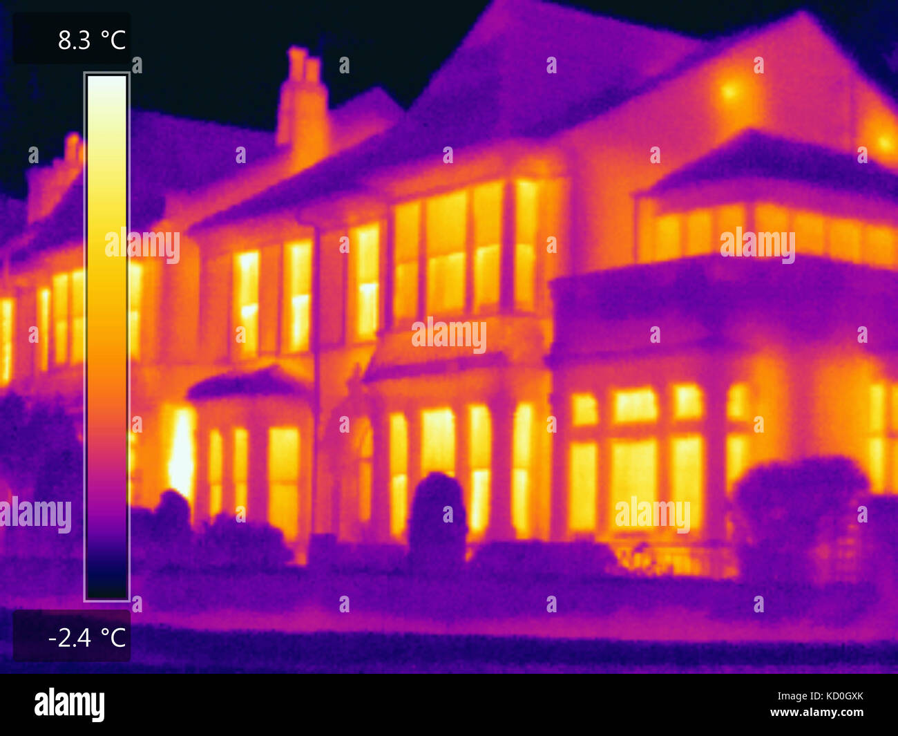 Thermal image of house hires stock photography and images Alamy