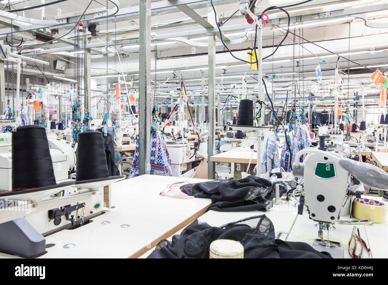 Fabric sewing factory, Cape Town, South Africa Stock Photo Alamy