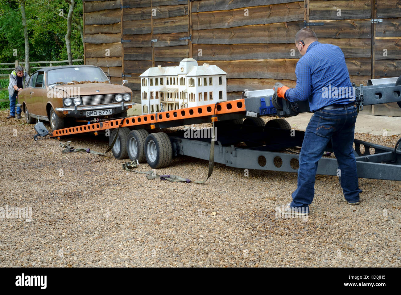 A Barn Find Of A British Sunbeam Rapier Car From The 1970s Ready