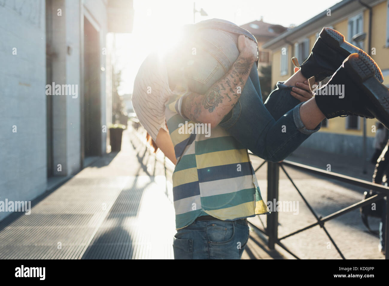 Man Carrying Woman Over Shoulder High Resolution Stock Photography and  Images - Alamy