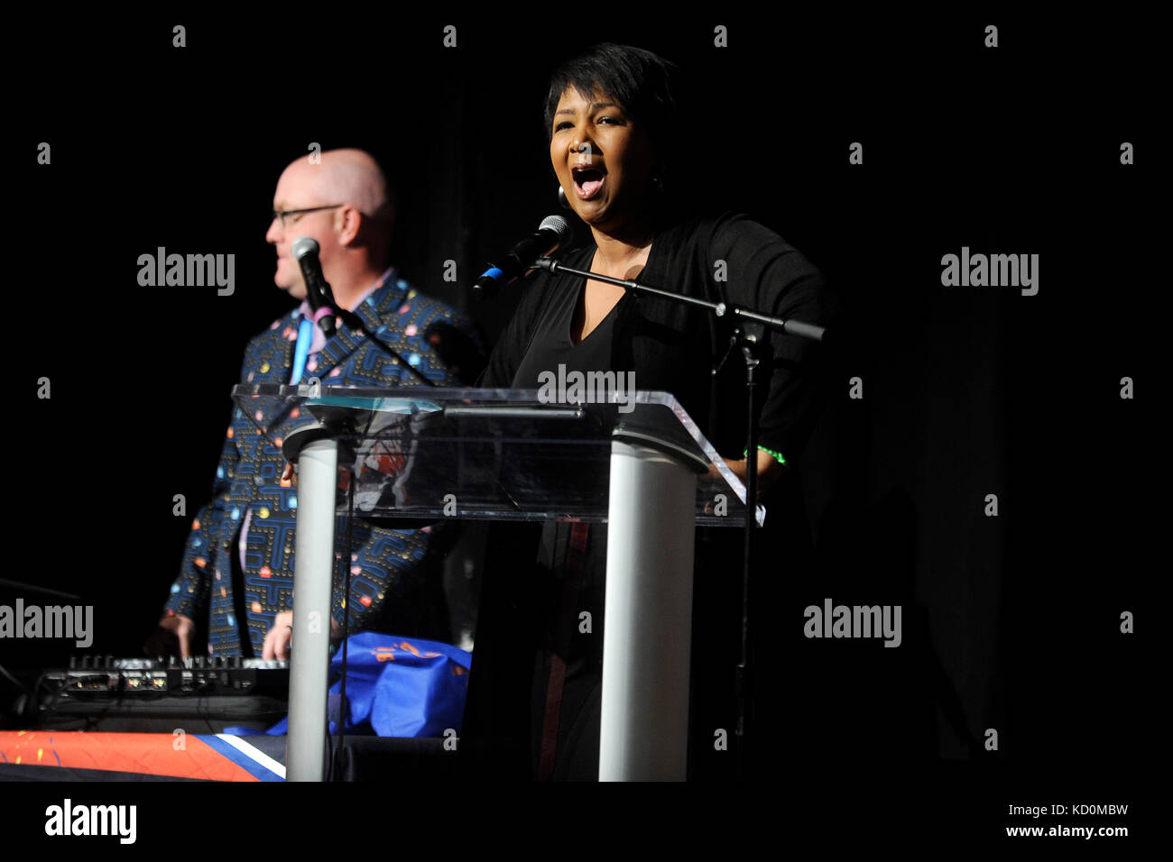 Mae Jemison attends the 'Star Trek: Discovery' Panel at The Theater at Madison Square Garden during the New York Comic Con 2017 on October 7, 2017 in New York City. Stock Photo