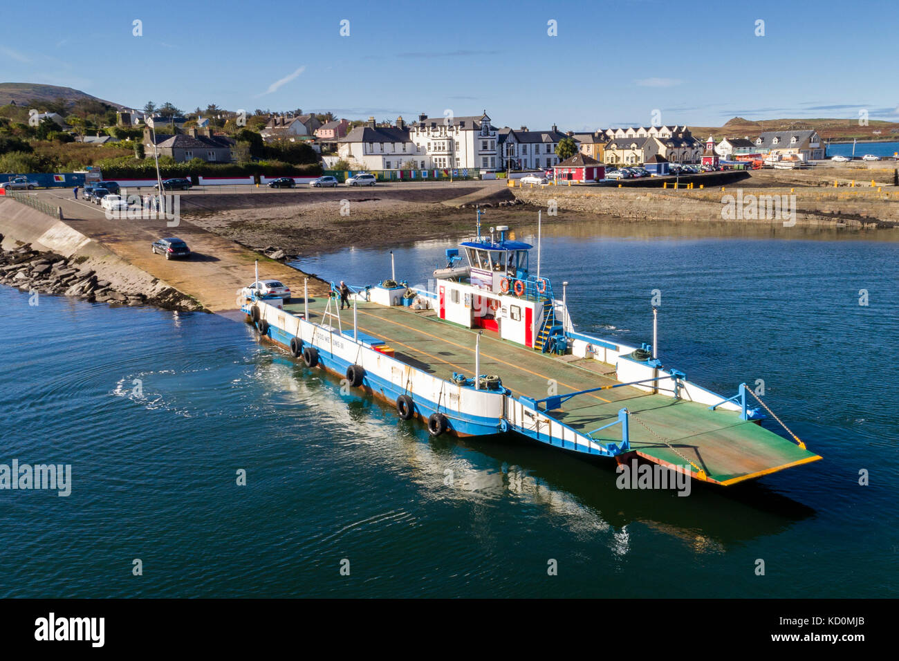 Valentia Island car ferry on final day of its 22 year service. 8th