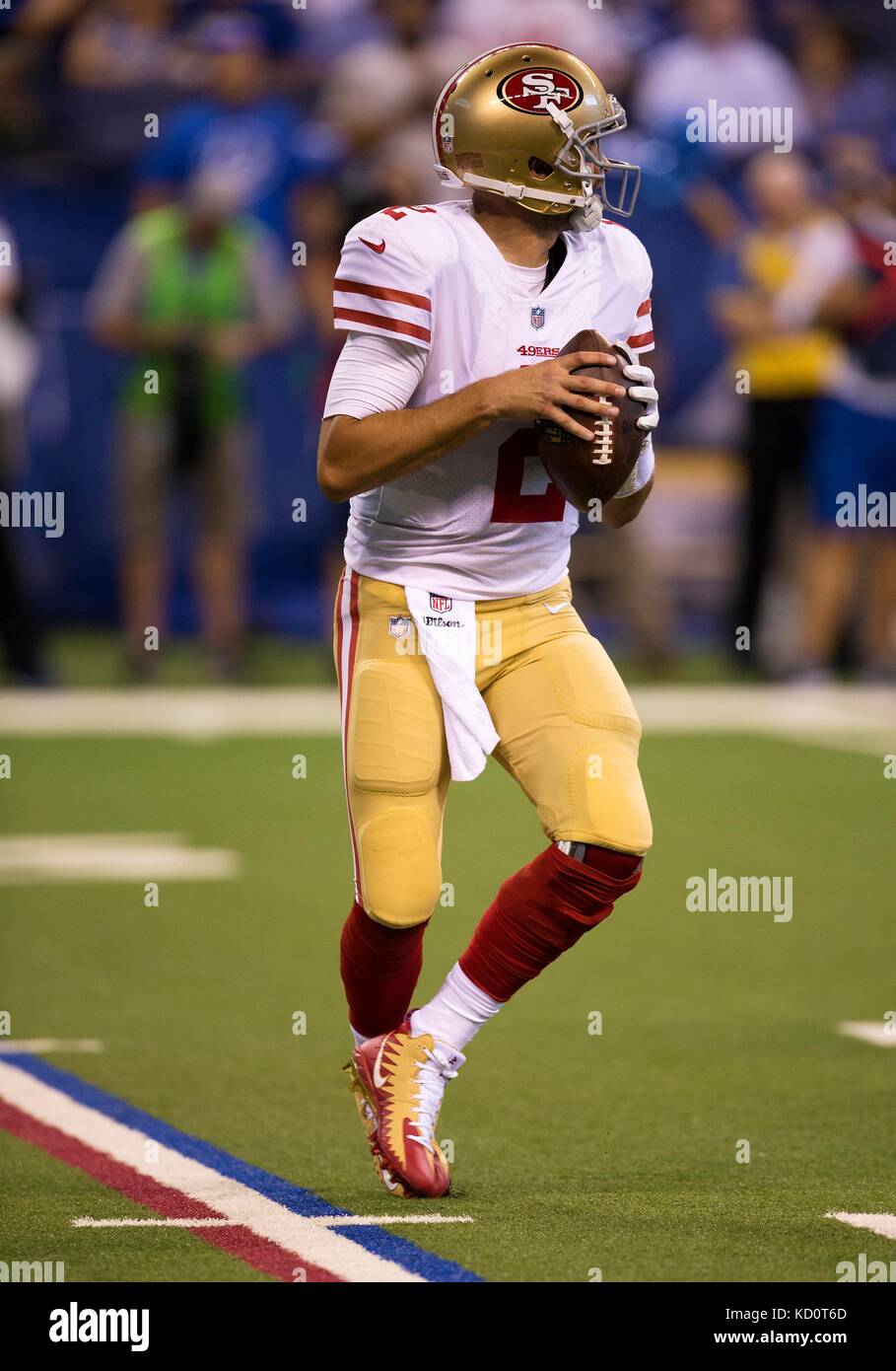 Overtime. 08th Oct, 2017. San Francisco 49ers quarterback Brian Hoyer ...