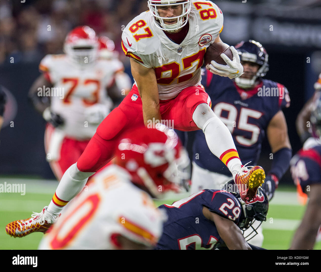 Houston, TX, USA. 8th Oct, 2017. Kansas City Chiefs Tight End Travis ...