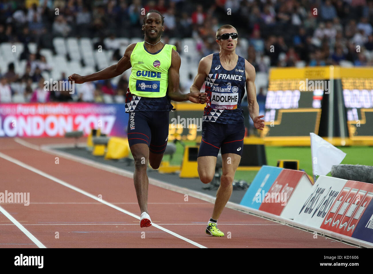 Timothee ADOLPHE of France in the Men's 200m T11 heats at the World ...
