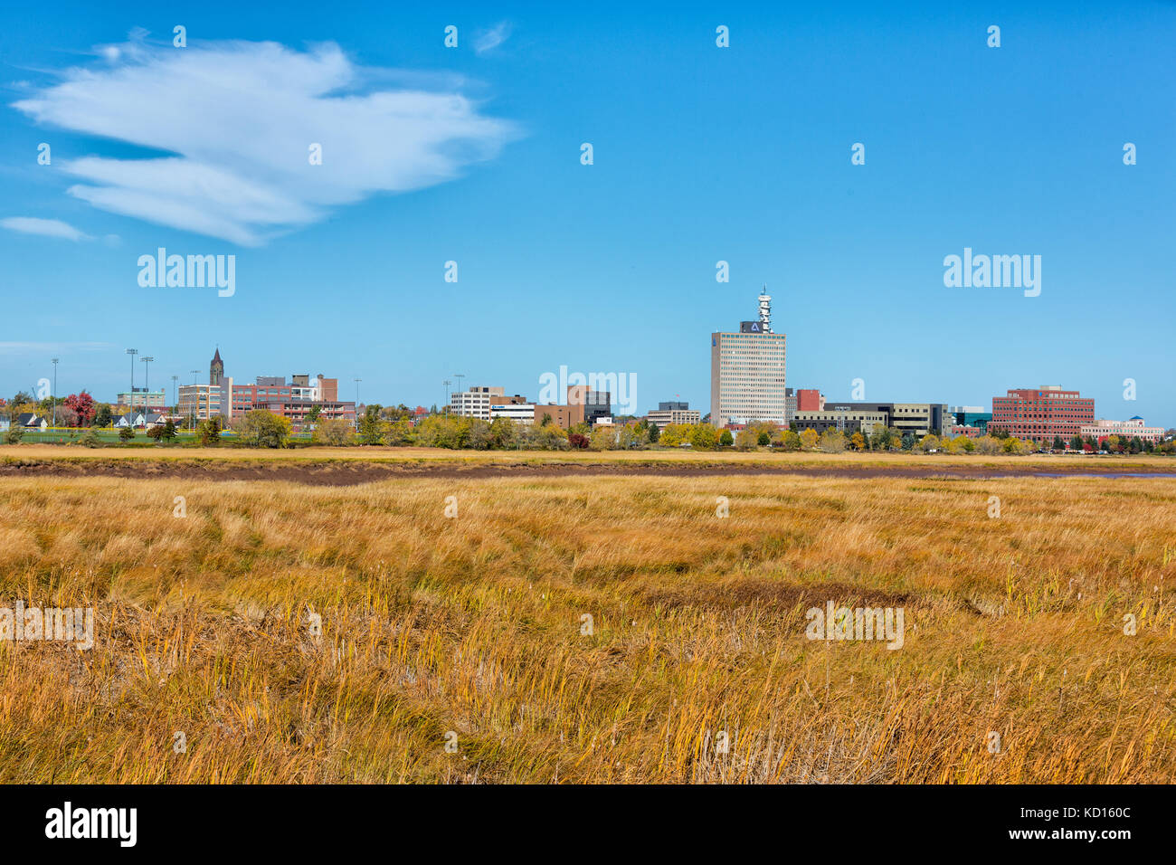 View of Moncton from Coverdale, Riverview, New Brunswick, Canada Stock