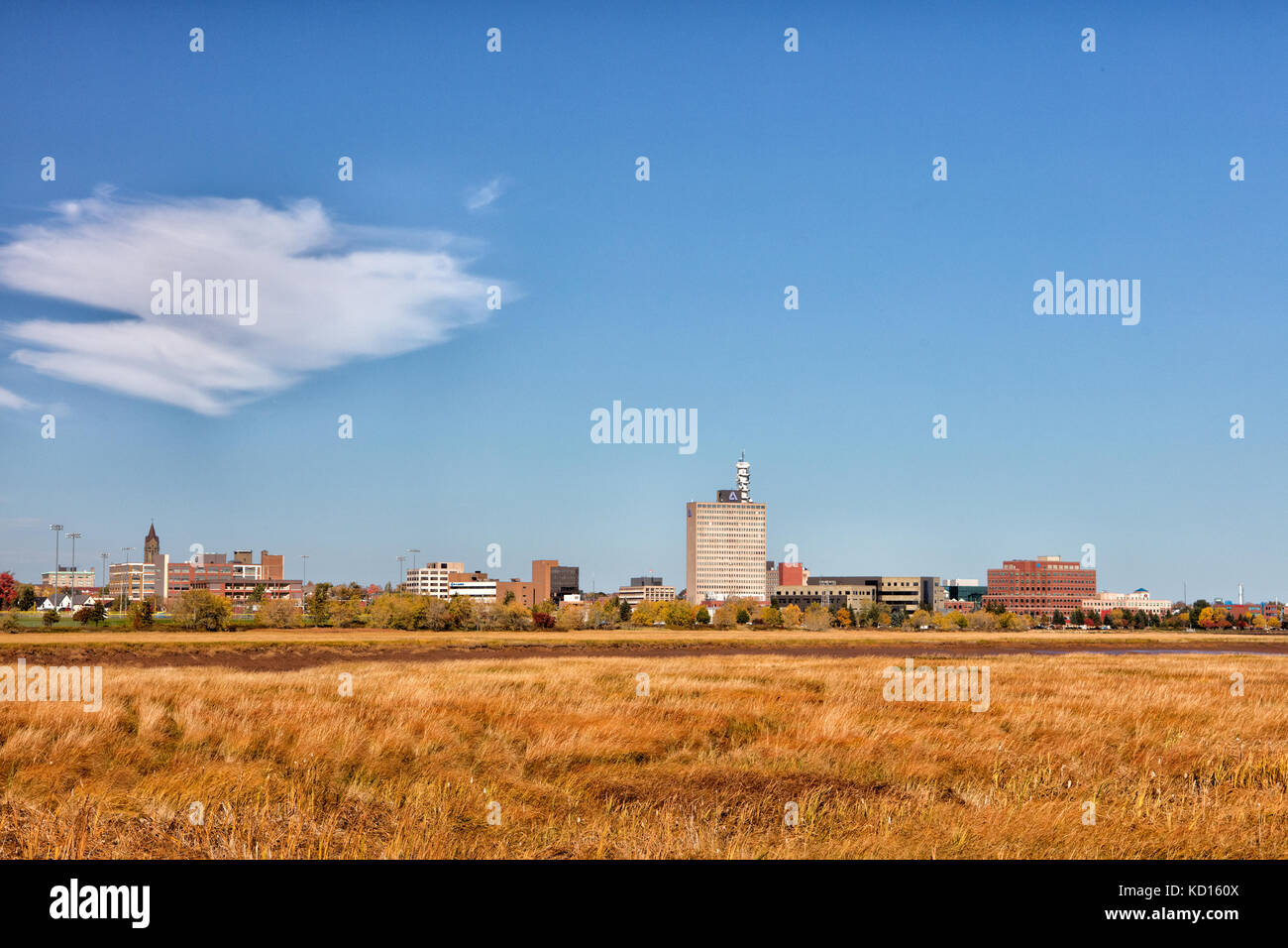 View of Moncton from Coverdale, Riverview, New Brunswick, Canada Stock