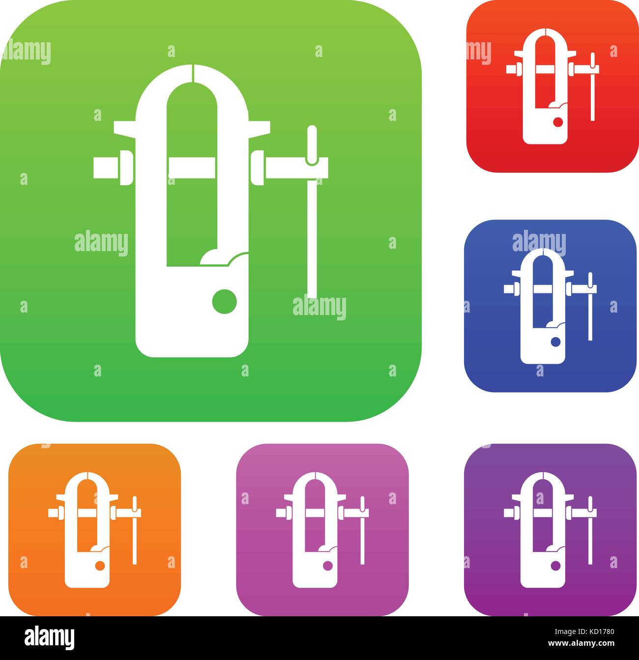 Blacksmiths vice set color collection Stock Vector Image & Art - Alamy