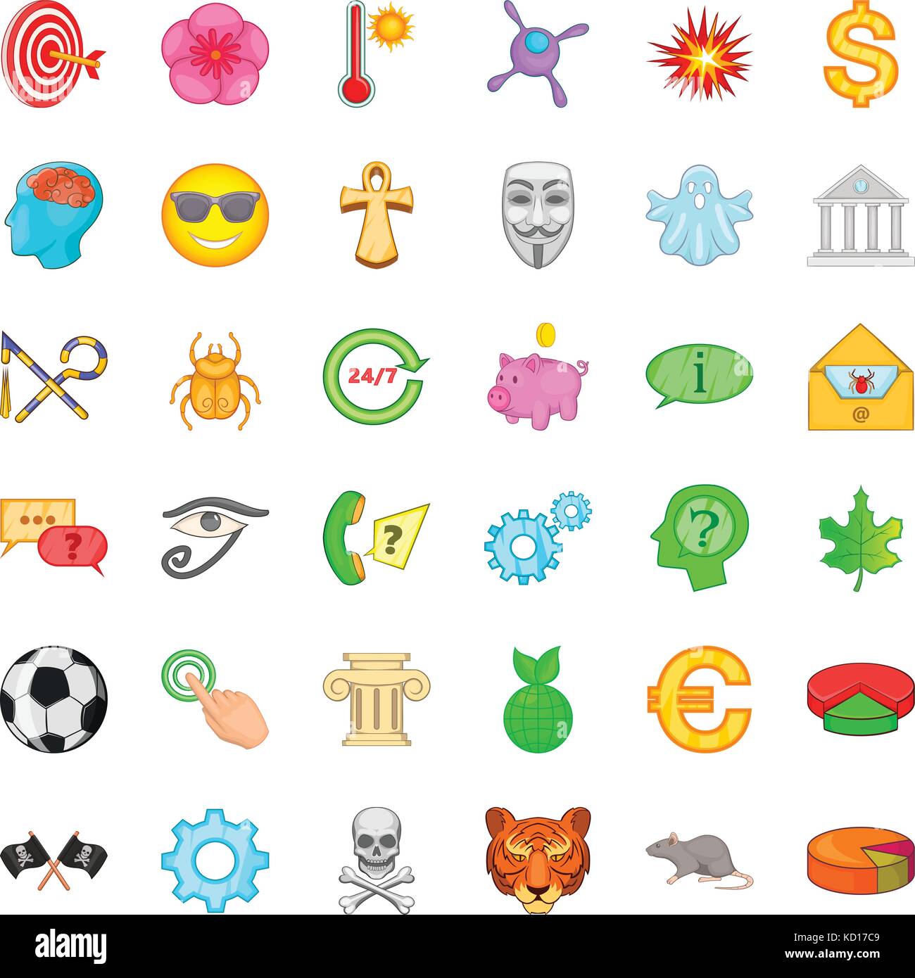 Headset icons set, cartoon style Stock Vector Image & Art - Alamy