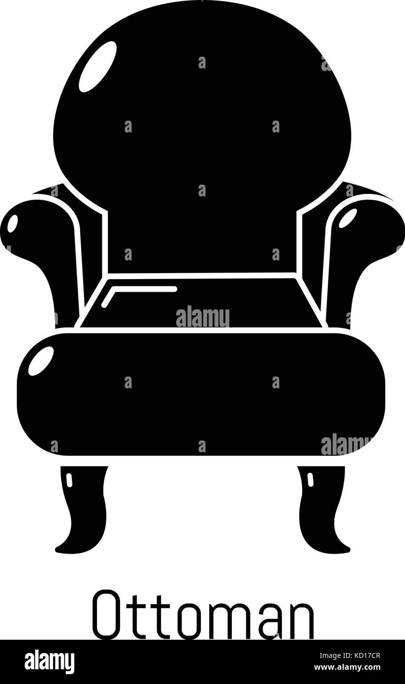 Vintage armchair icon, simple black style Stock Vector Image & Art - Alamy