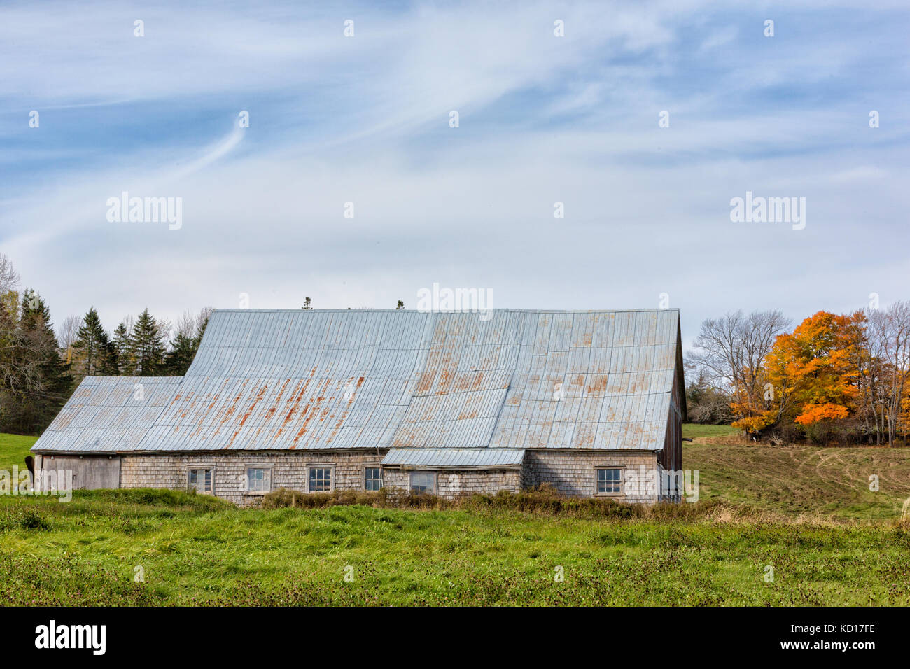 barn, St. Martins Road, Sussex, New Brunswick, Canada Stock Photo