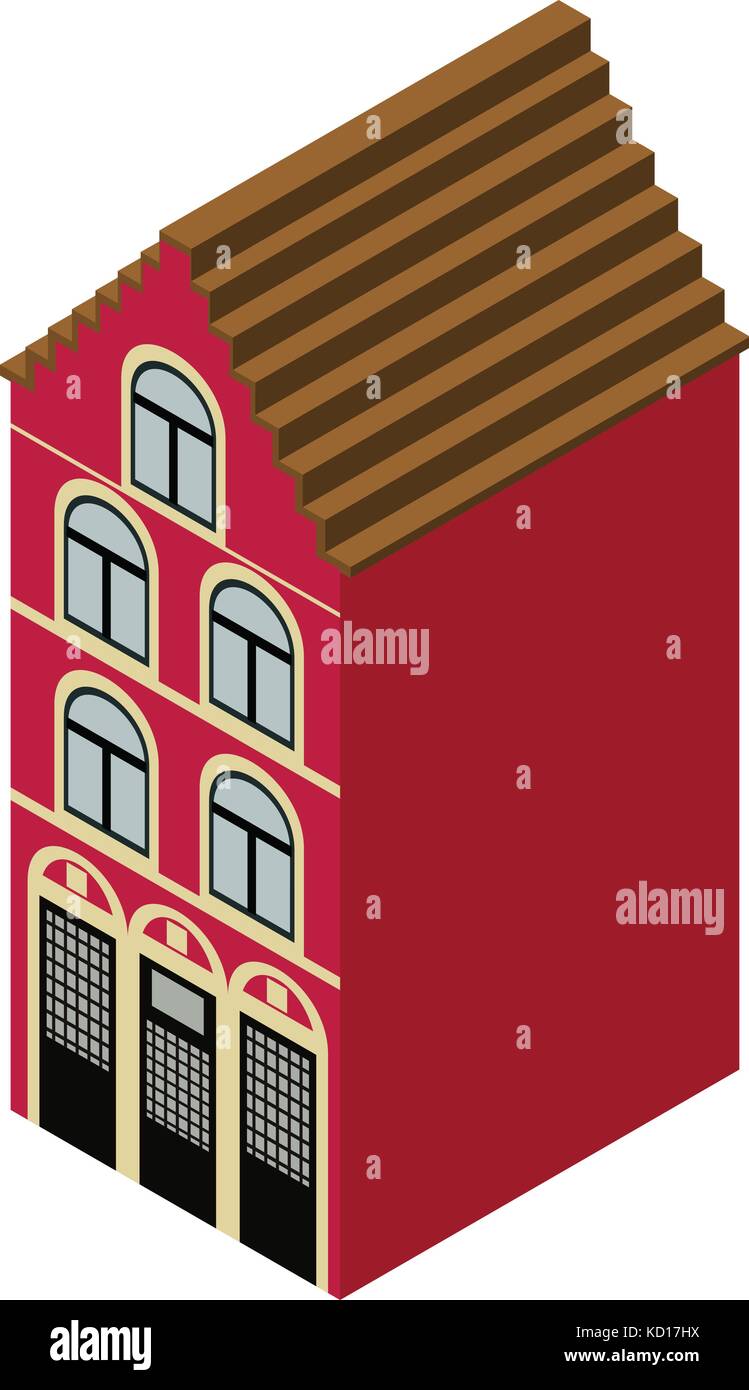 Belgium house icon, isometric 3d style Stock Vector Image & Art - Alamy