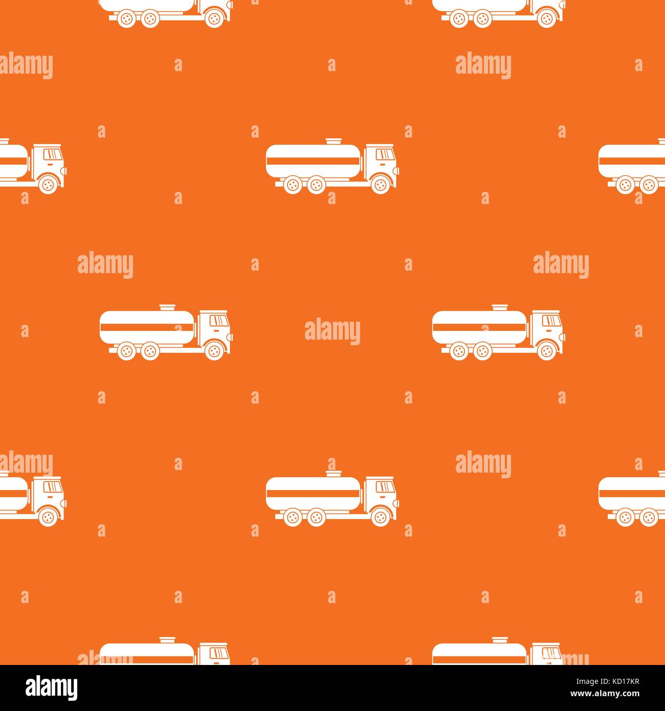 Fuel tanker truck pattern seamless Stock Vector