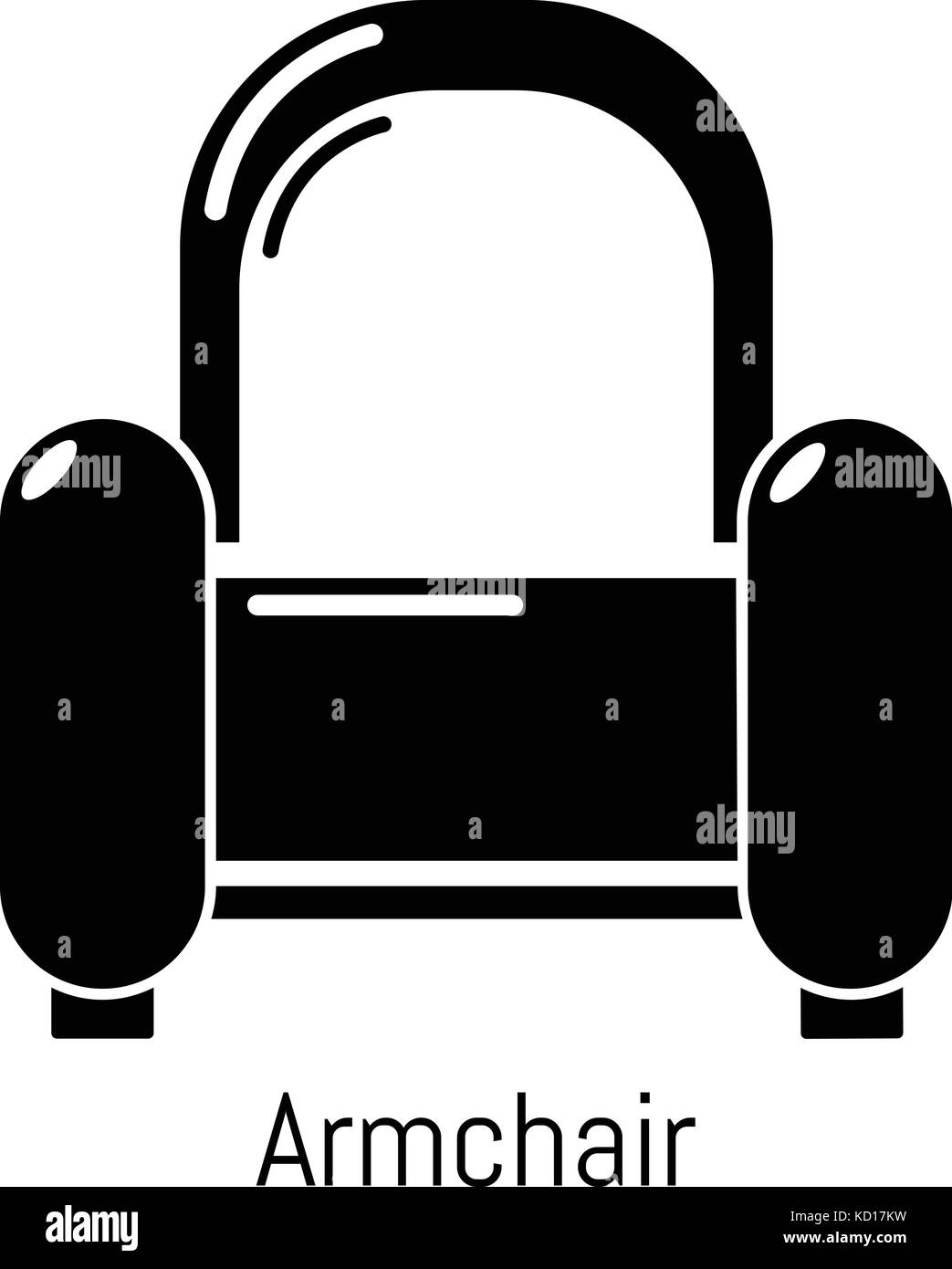 Armchair icon, simple black style Stock Vector Image & Art - Alamy