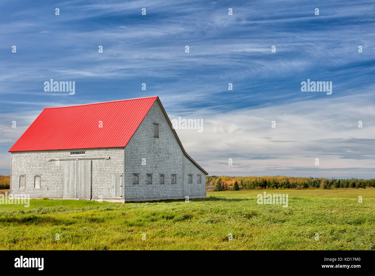 Barn, Botsford, Westmorland County, New Brunswick, Canada Stock Photo