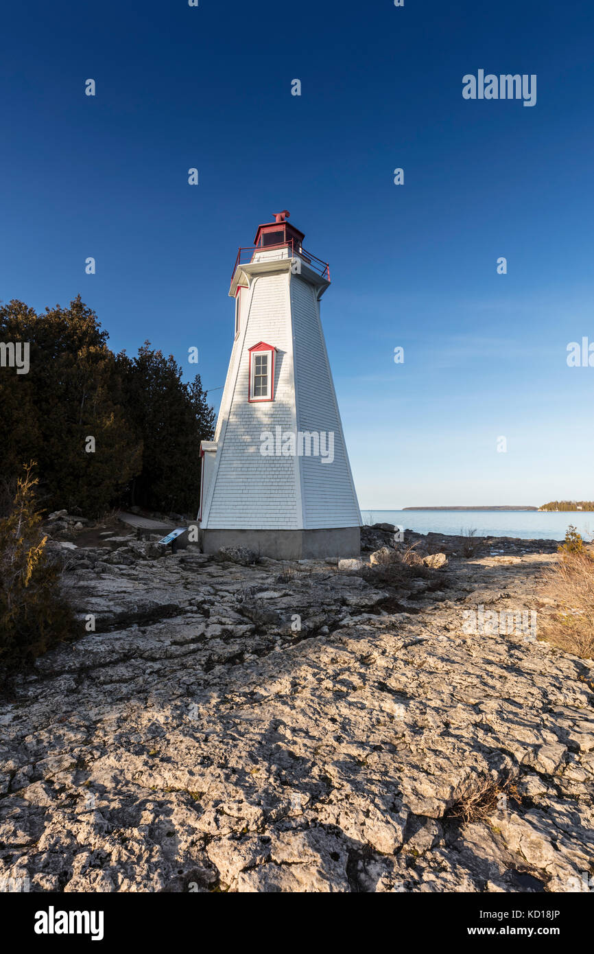 Big Tub Lighthouse Point in Fathom Five National Marine Park, Ontario