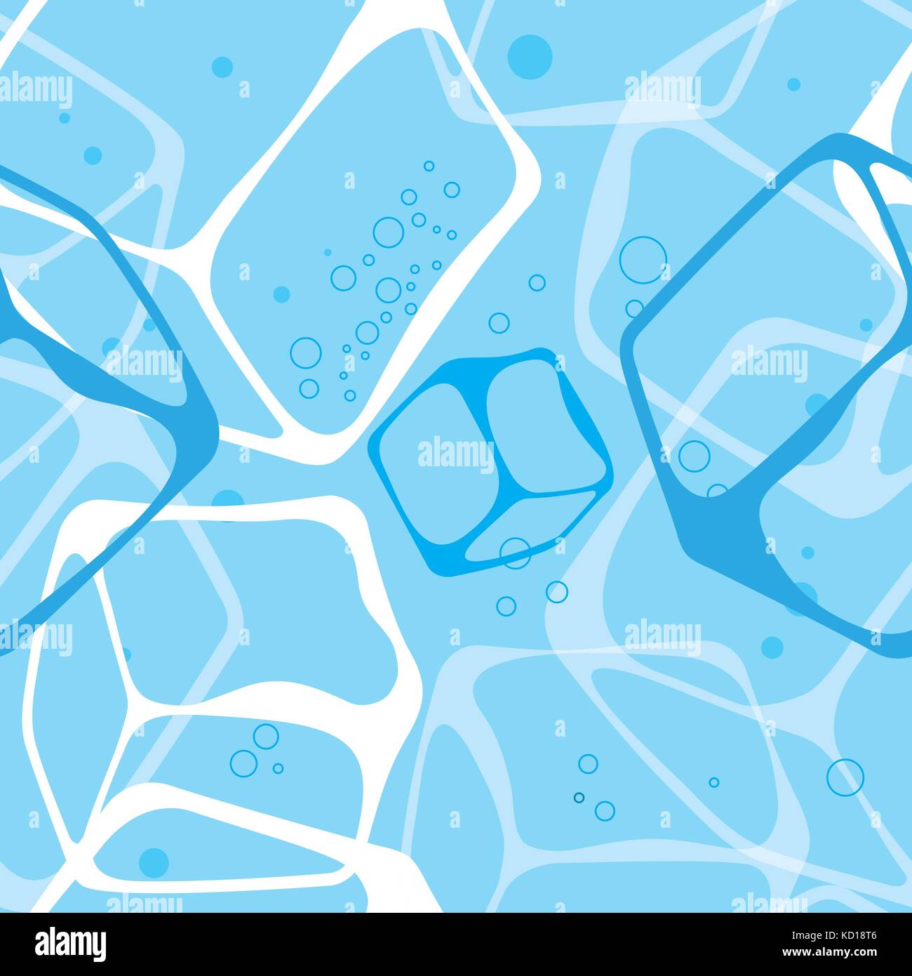 seamless background ice cubes Stock Vector